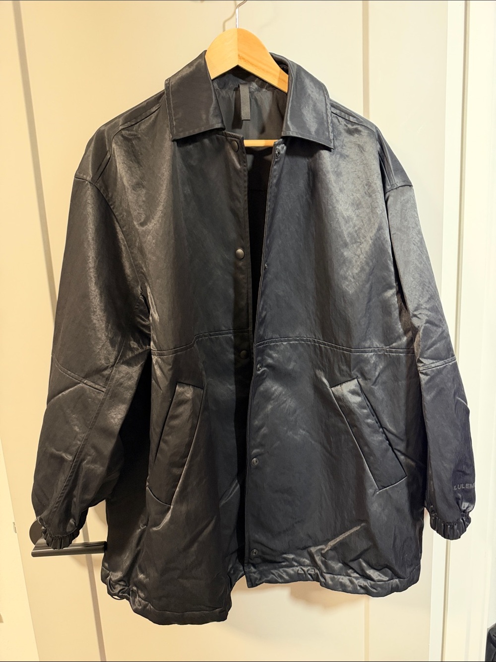 Lululemon Black Oversized Coach Jacket